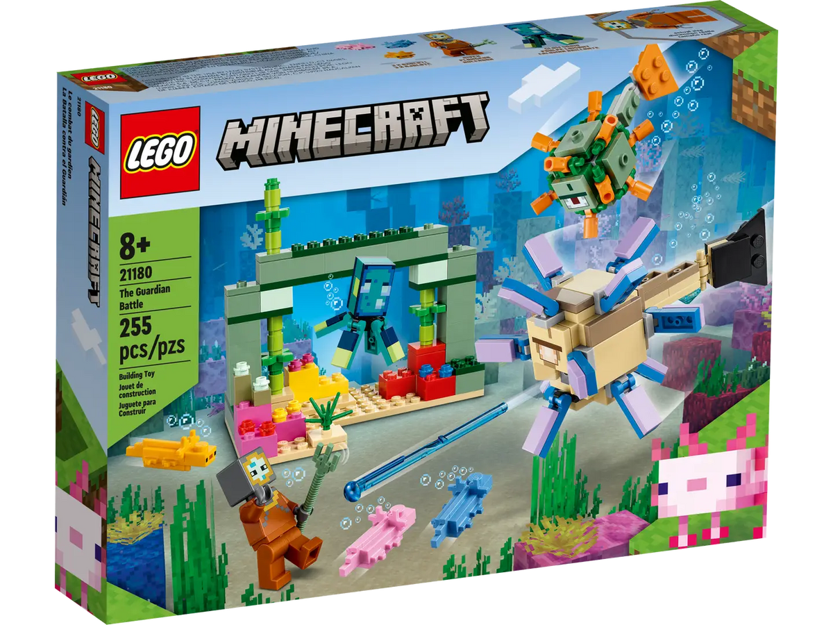 LEGO Minecraft 21180 The Guardian Battle