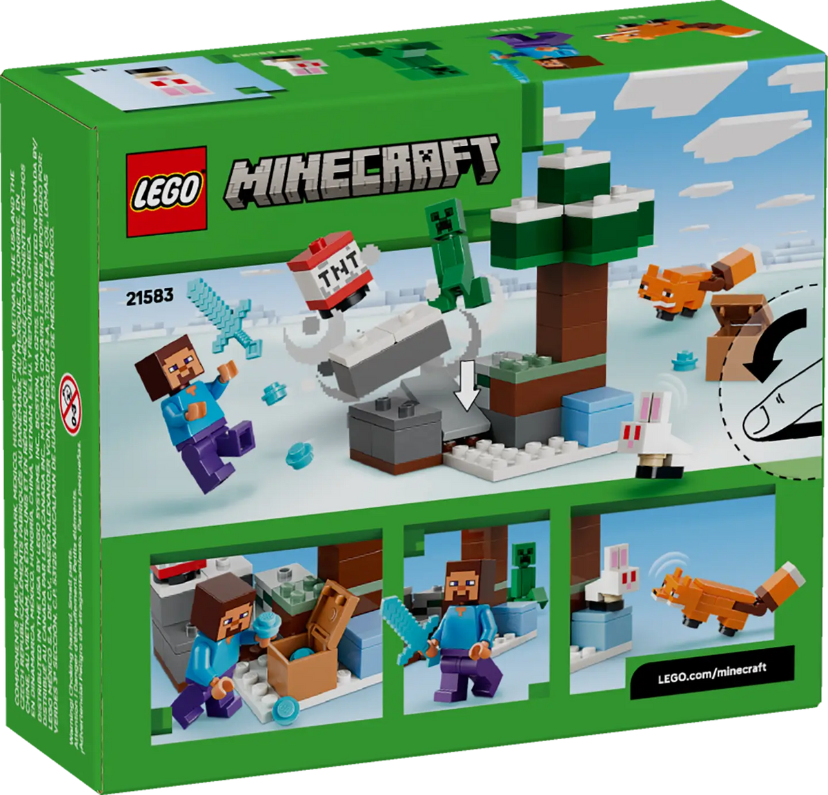 LEGO Minecraft 21583 Steve's Taiga Adventure