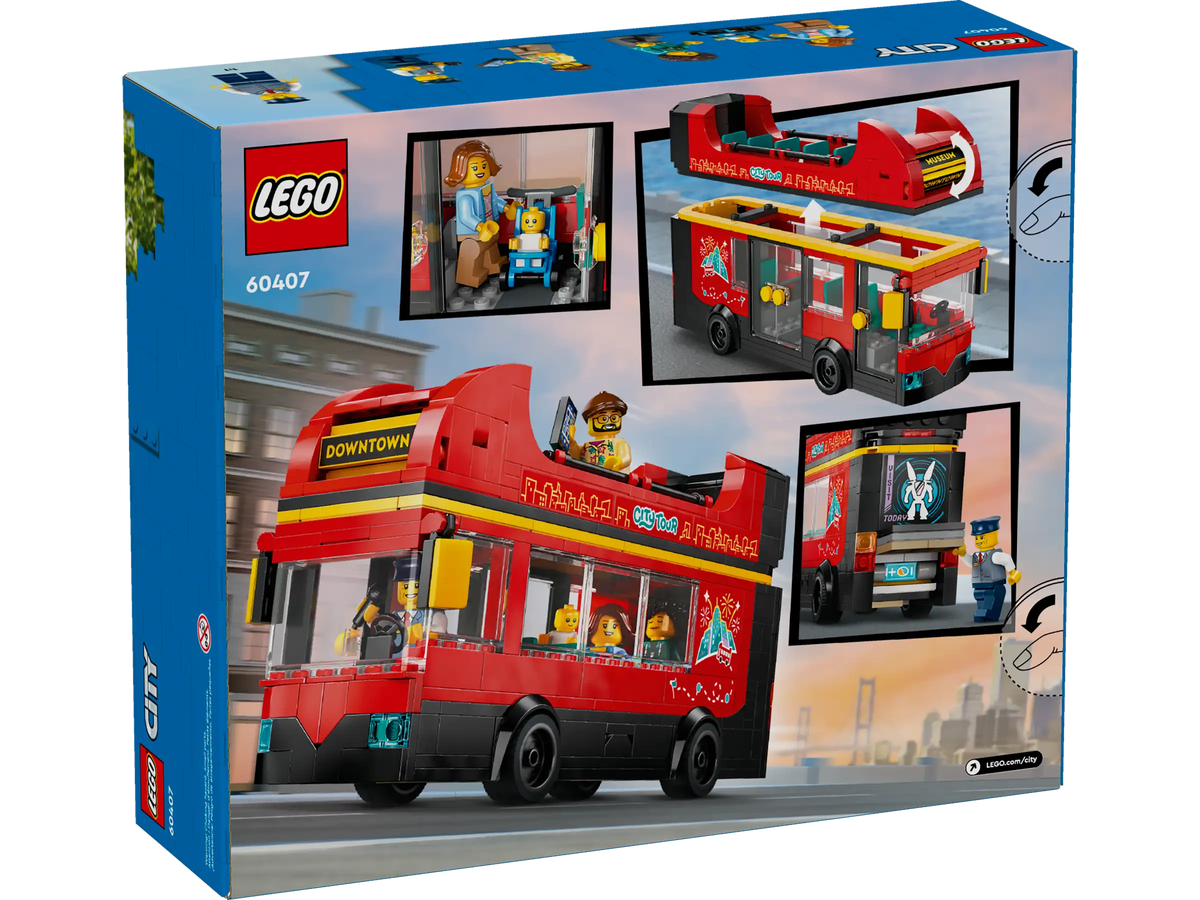 LEGO City 60407 Red Double-Decker Sightseeing Bus