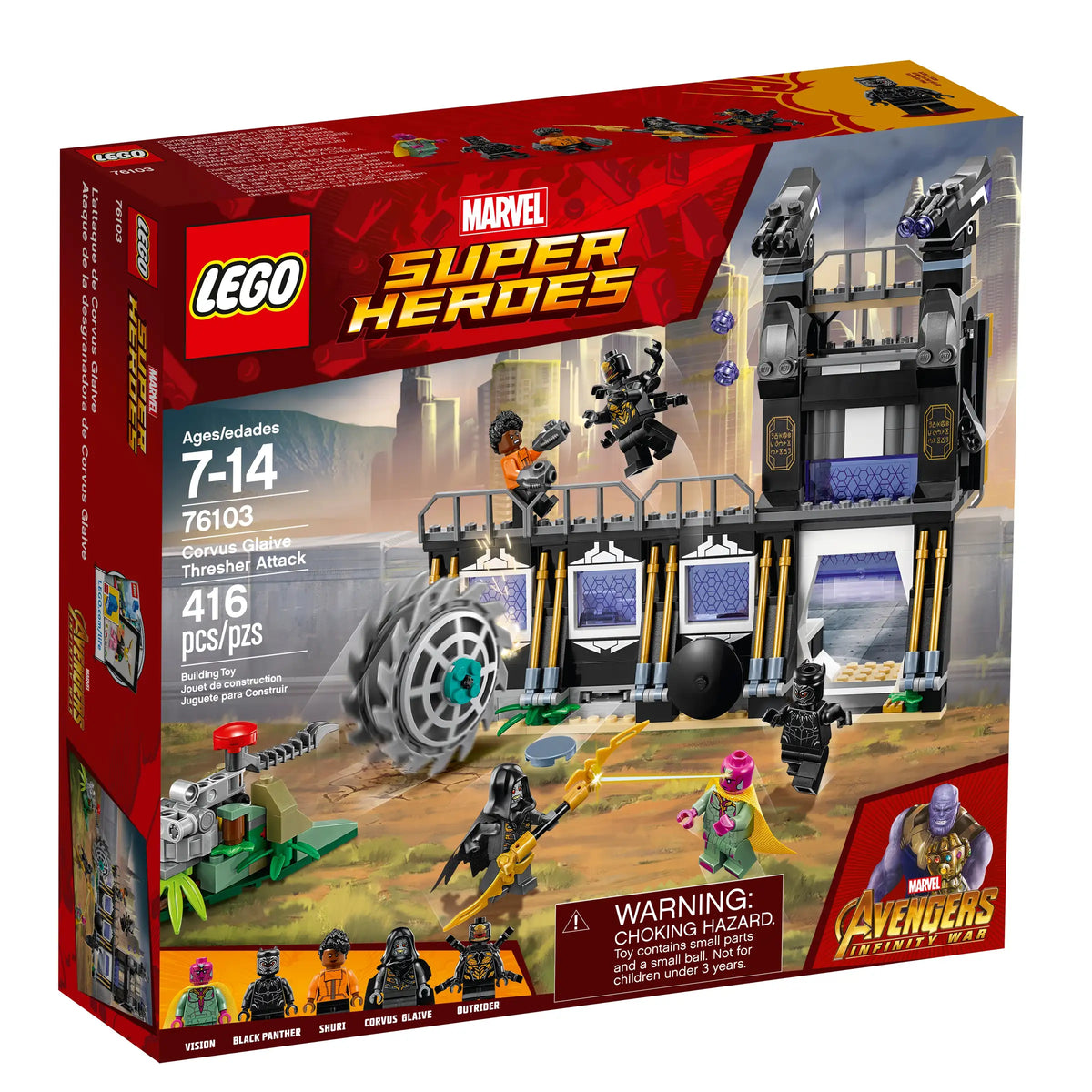 LEGO Marvel 76103 Corvus Glaive Thresher Attack