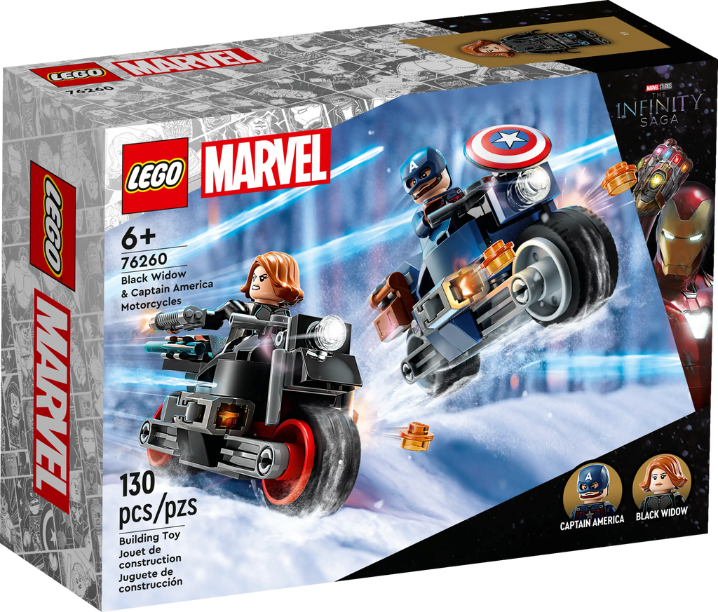 LEGO Marvel 76260 Black Widow & Captain America Motorcycles