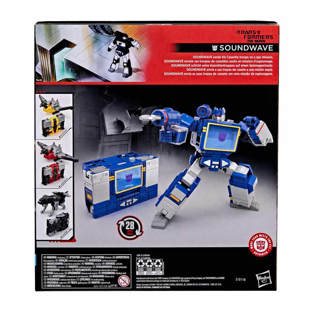 Transformers Studio Series The Transformers: The Movie Leader Class Soundwave