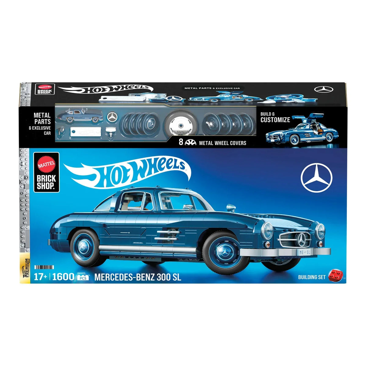 HWHWW25 Mattel Brick Shop Hot Wheels Mercedes Benz 300 SL